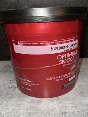 4 LBS SoftSheen Carson Optimum Smooth MultiMineral Relaxer SUPER Strength Step 2